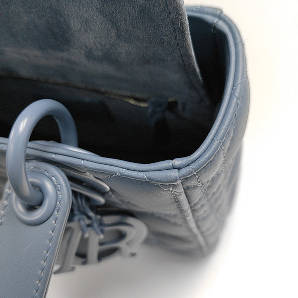 Lady Dior Small Cannage Lambskin Blue