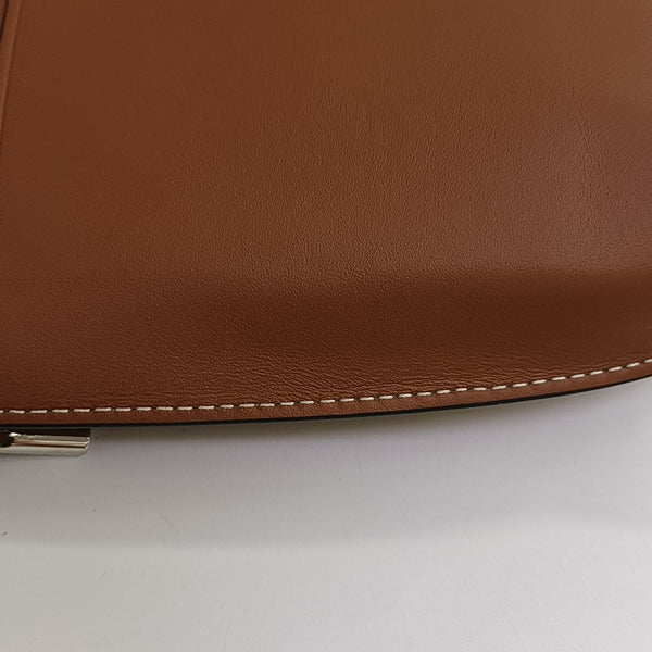 Calfskin Shoulder Bag Brown