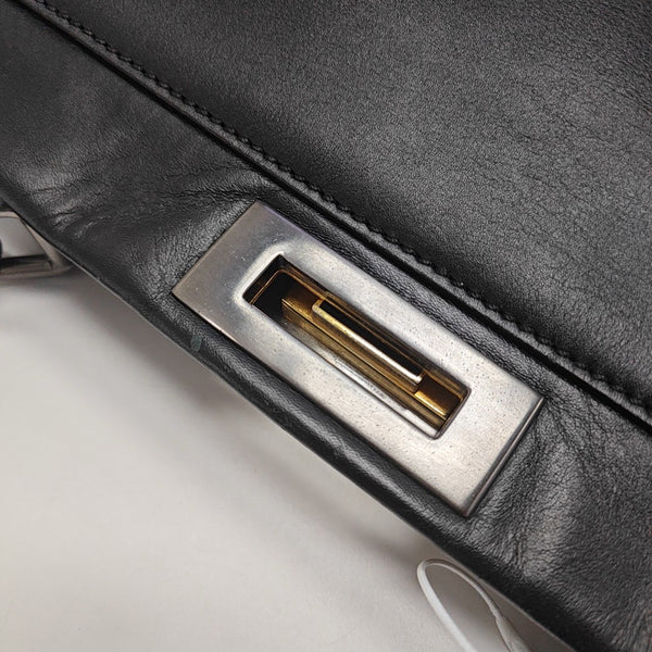 Peekaboo Medium Calfskin Black