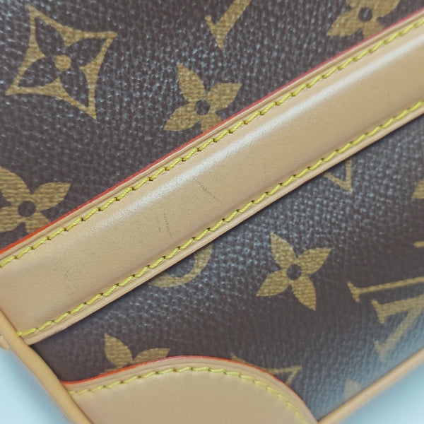 LUGGAGE Monogram Coated Canvas Brown