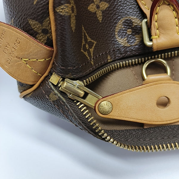 SPEEDY 30 Monogram Coated Canvas Brown