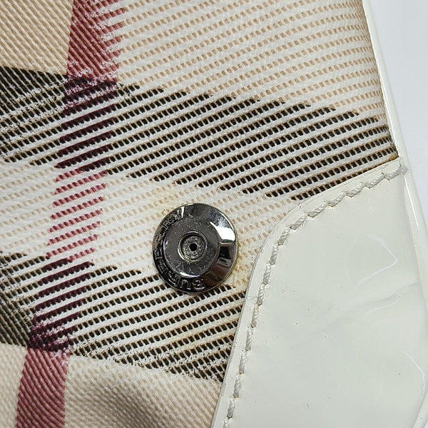 Coated Canvas Top Handle Bag Beige