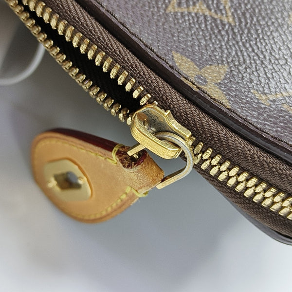 LOCKIT MM Monogram Coated Canvas Brown
