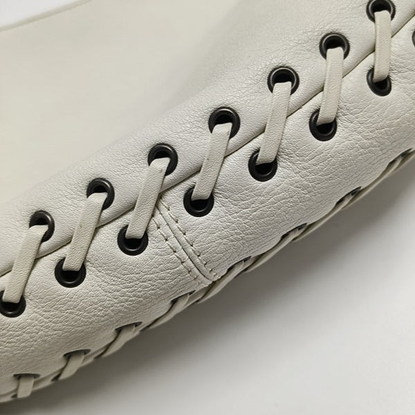 Calfskin Top Handle Bag White