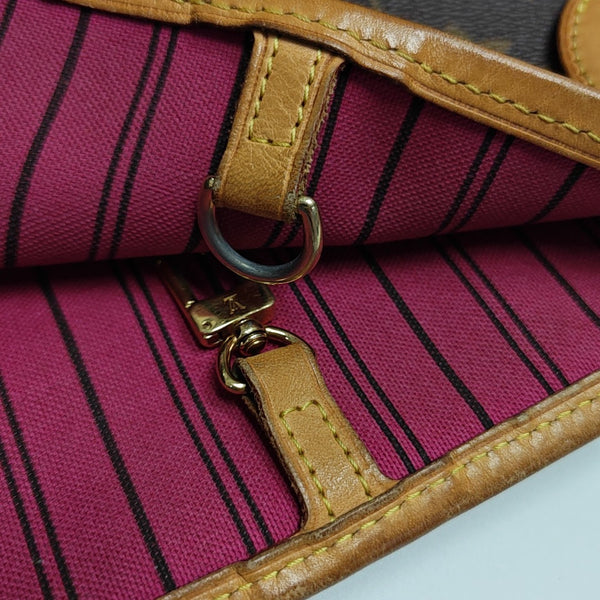 NEVERFULL GM Monogram Coated Canvas Brown