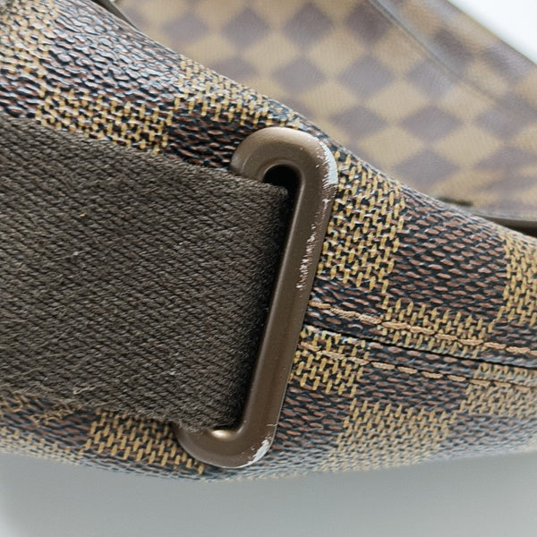 BROOKLYN PM Damier Ebene Coated Canvas Brown