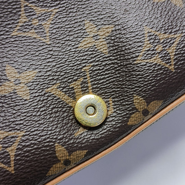 DIANE Monogram Coated Canvas Brown