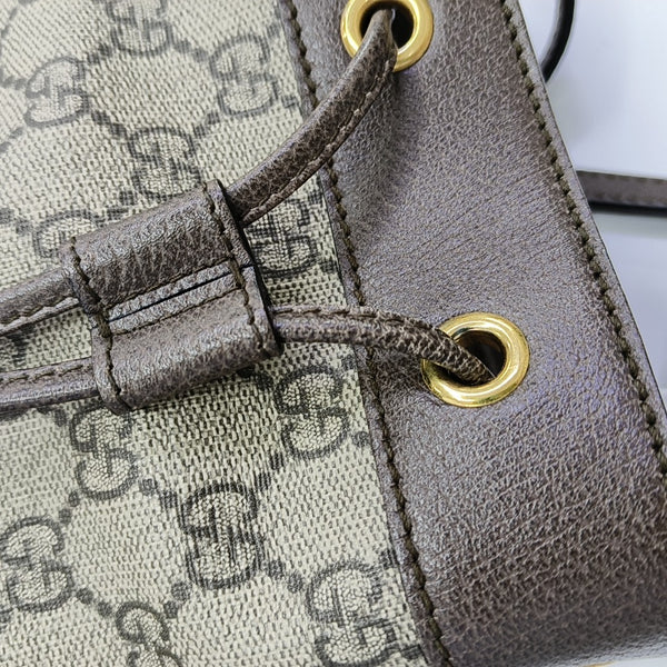 Ophidia Mini Monogram Coated Canvas Beige
