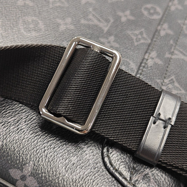 DISTRICT PM Monogram Coated Canvas Black