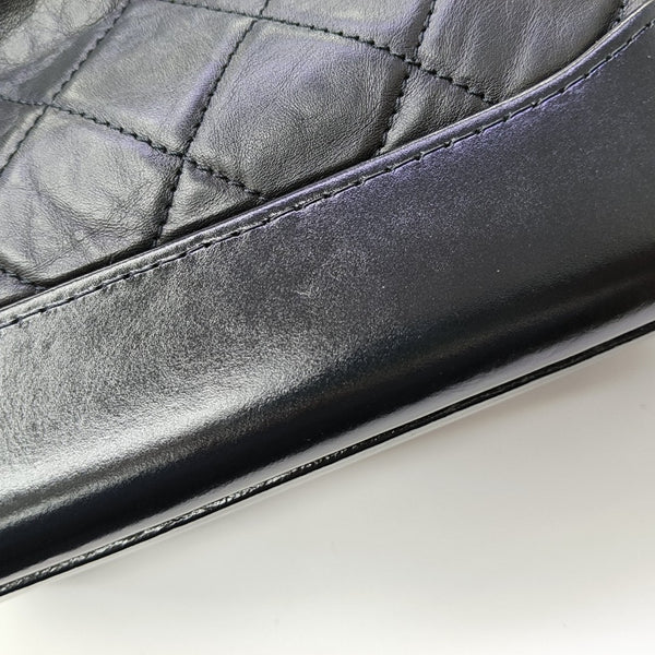 GABRIELLE Small Quilted Calfskin Black