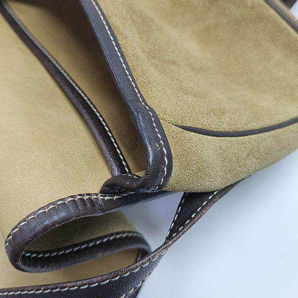 Suede Shoulder Bag Brown