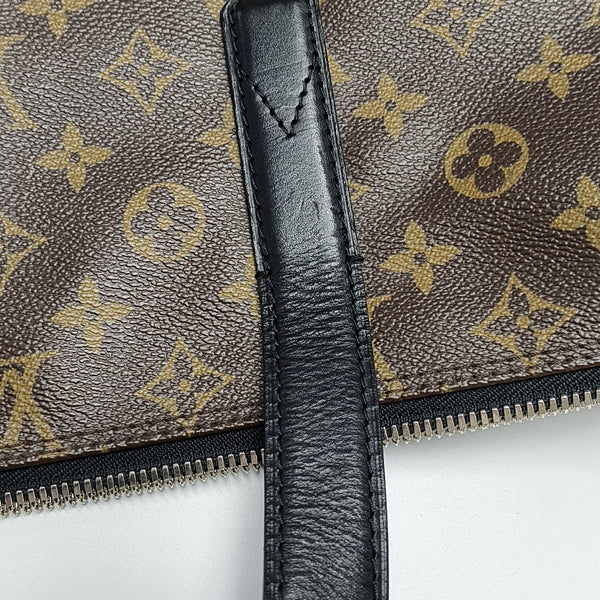 KITAN Monogram Coated Canvas Brown