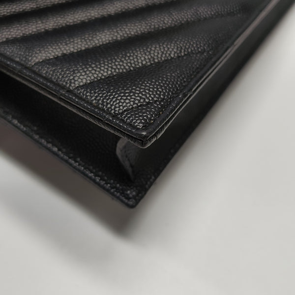 MONOGRAM WOC Chevron Calfskin Black