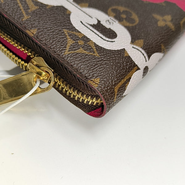 ZIPPY Monogram Coated Canvas Brown Wallet