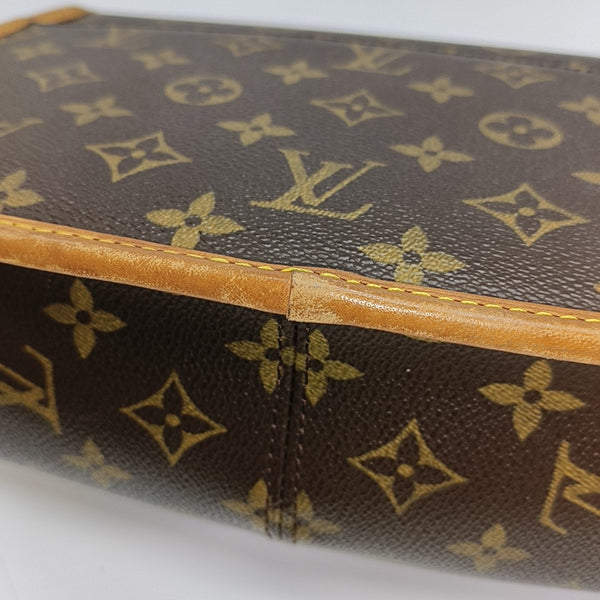 SOLOGNE PM Monogram Coated Canvas Brown