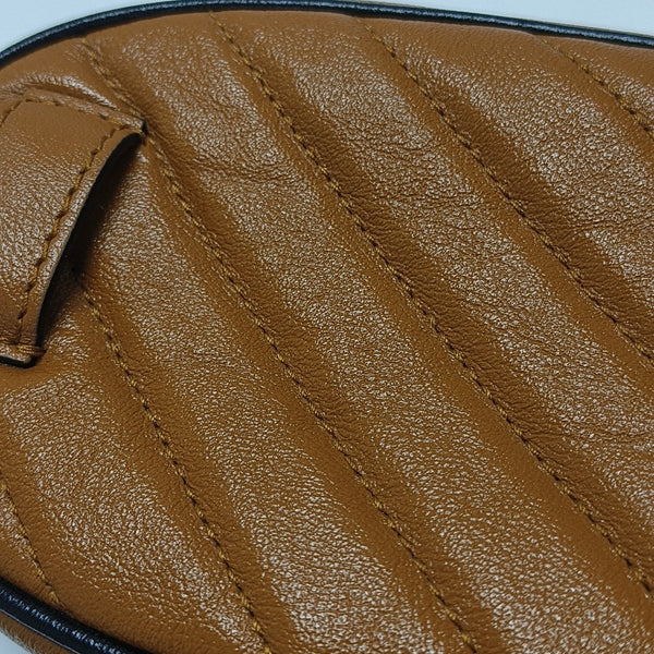GG Marmont Super Mini Quilted Calfskin Brown