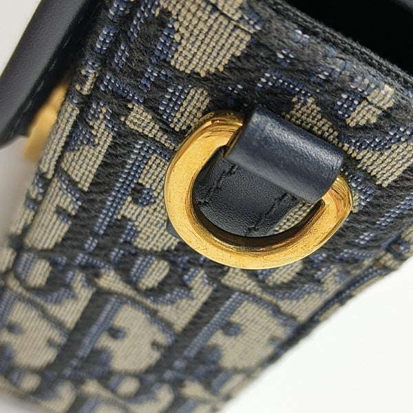 30 Montaigne Mini Oblique Canvas Blue