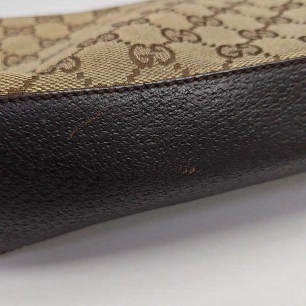 Monogram Canvas Clutch Brown