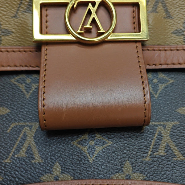 DAUPHINE MM Monogram Coated Canvas Brown