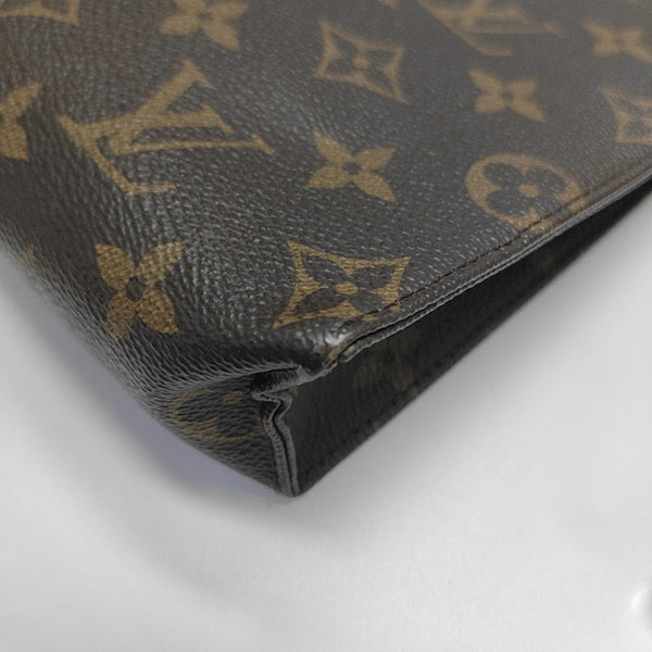 TOILET POCKET 26 Monogram Coated Canvas Brown
