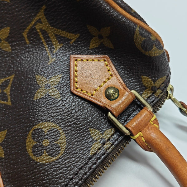 SPEEDY Monogram Coated Canvas Brown
