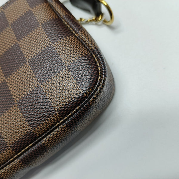 ACCESSOIRES Mini Damier Ebene Coated Canvas Brown