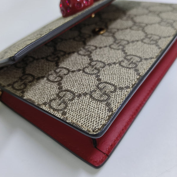 GG Supreme Mini Monogram Coated Canvas Beige