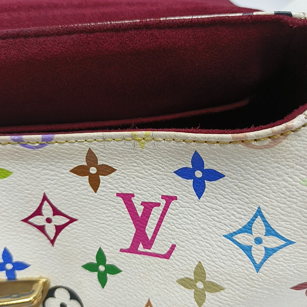 LV × TM BEVERLY MM Monogram Coated Canvas White