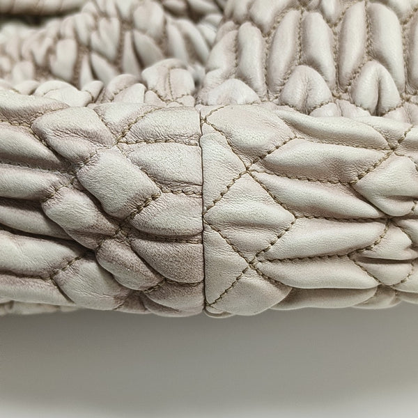 Calfskin Shoulder Bag White