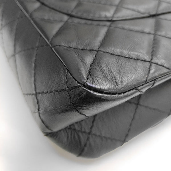 2.55 227 (jumbo) Quilted Vintage Calf Black
