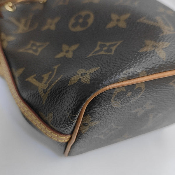 NÉONOÉ Nano Monogram Coated Canvas Brown