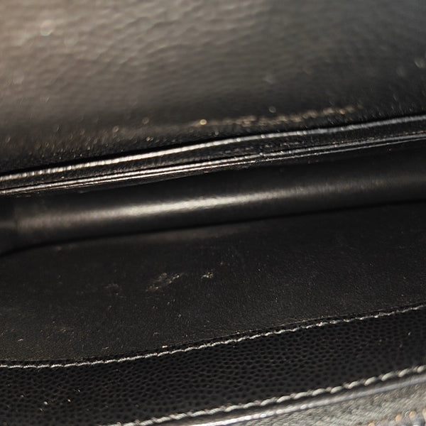 MONOGRAM WOC Chevron Calfskin Black