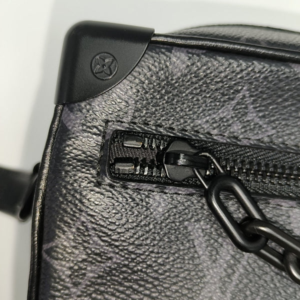 SOFT TRUNK Mini Monogram Coated Canvas Black