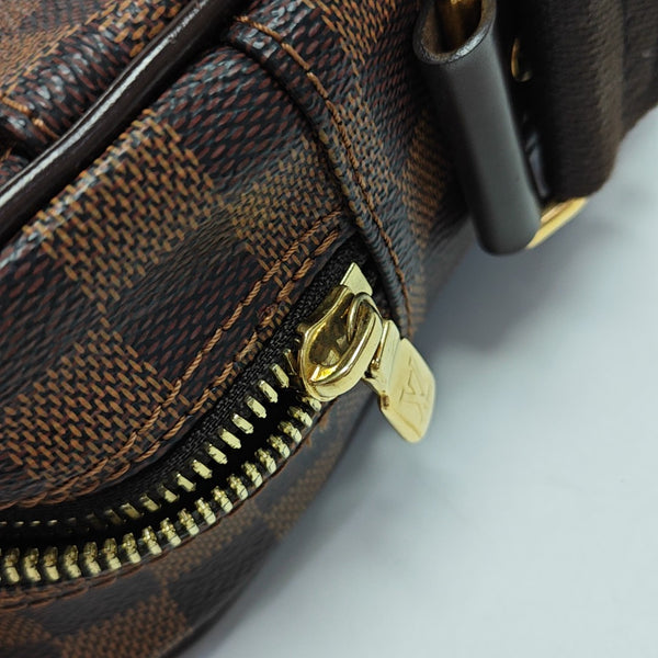 SHELTON MM Damier Ebene Coated Canvas Brown