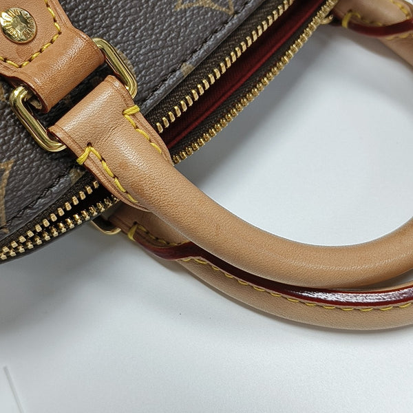 SPEEDY 20 Monogram Coated Canvas Brown