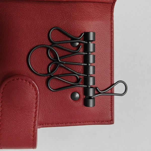 Calfskin Key Pouch Red