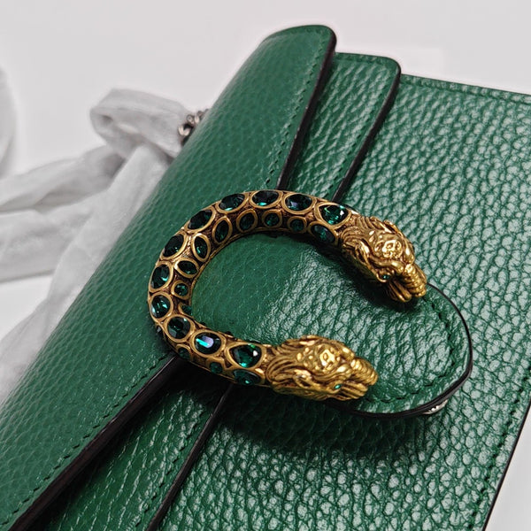 Dionysus Super Mini Calfskin Green