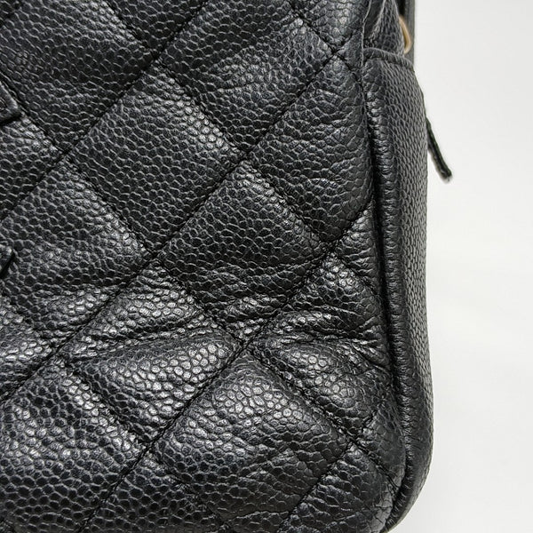 CHANEL PETITE Quilted Grained Calfskin Black
