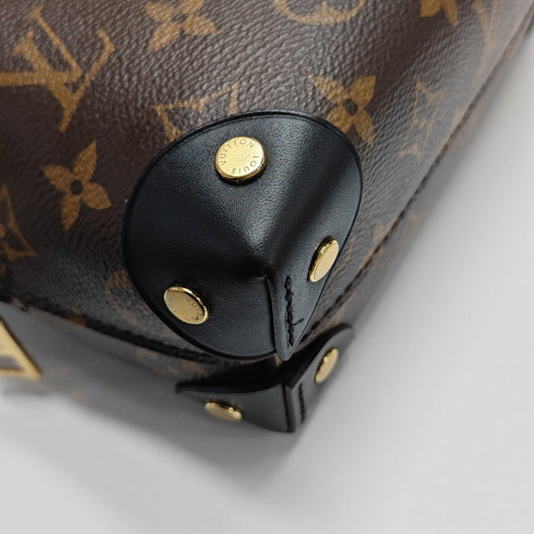 PETITE MALLE Monogram Coated Canvas Brown
