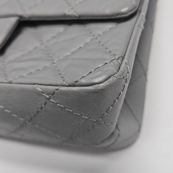 2.55 224 (mini) Quilted Calfskin Gray