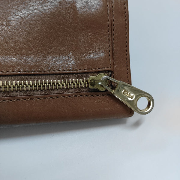 Lily Calfskin Brown Wallet