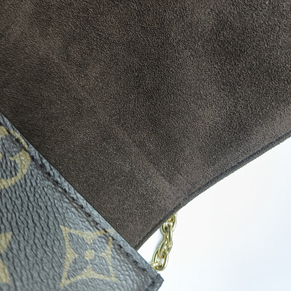 Lily Monogram Coated Canvas Brown