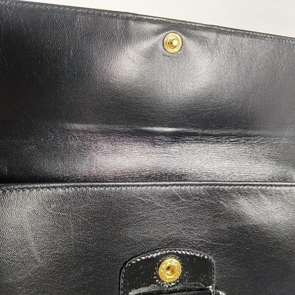 Leather Clutch Black
