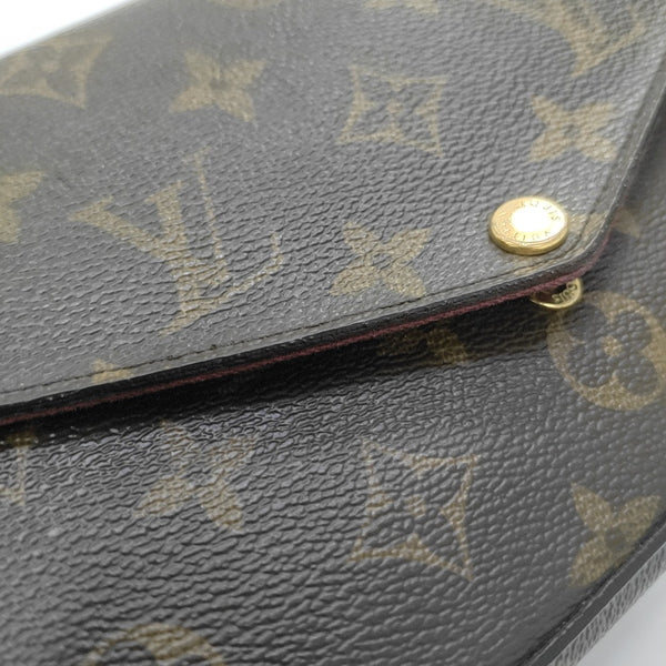 FÉLICIE Monogram Coated Canvas Brown