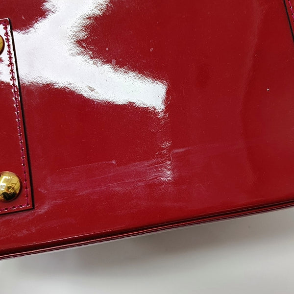 ALMA PM Monogram Patent Leather Red