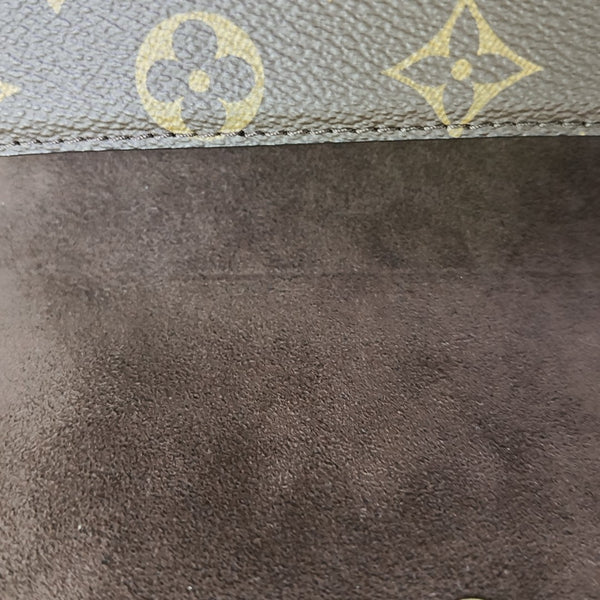 Lily Monogram Coated Canvas Brown