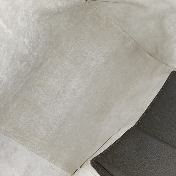 Calfskin Top Handle Bag Gray