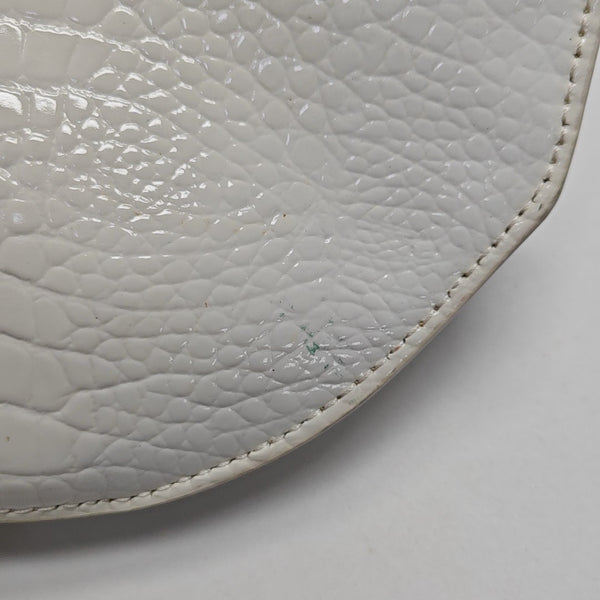 Patent Leather Shoulder Bag White