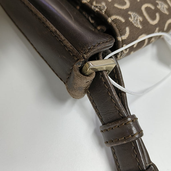 Fabric Shoulder Bag Brown