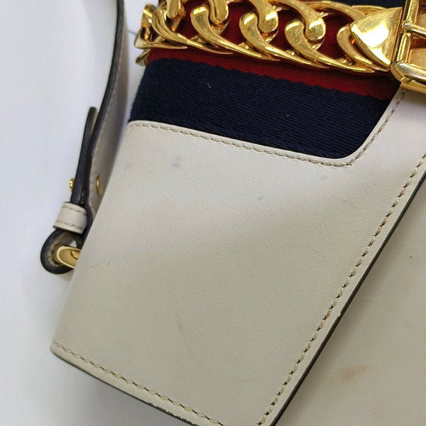 Sylvie Small Calfskin White